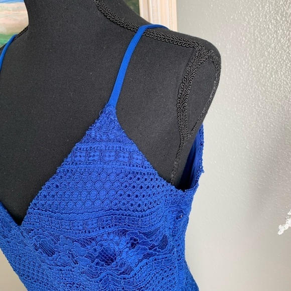 Enfocus Studio Royal Blue Spaghetti Strap Pencil Skirt Zipper Dress Size… - Picture 15 of 17